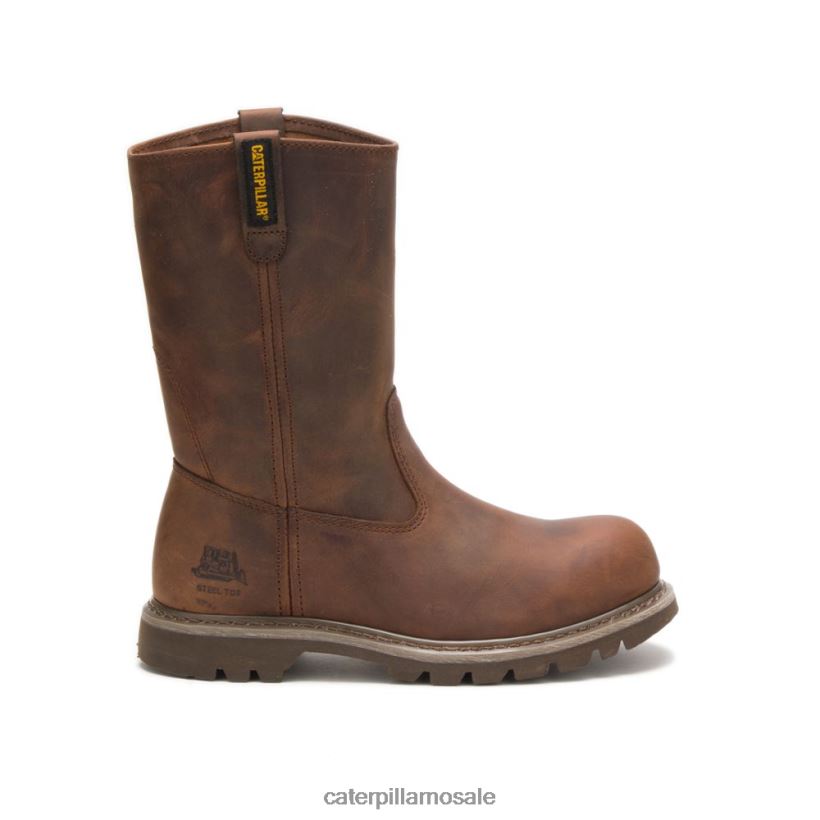 arbeidsstøvel i revolverstål Caterpillar kvinner DLL628272 mørk beige | arbeidsstøvler