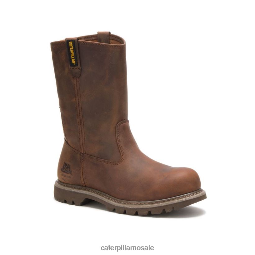 arbeidsstøvel i revolverstål Caterpillar kvinner DLL628272 mørk beige | arbeidsstøvler