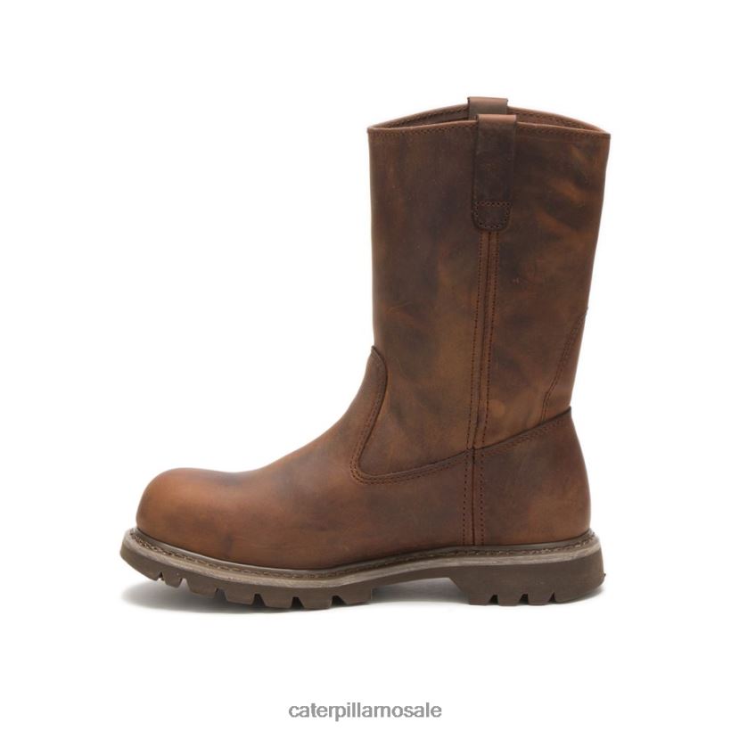 arbeidsstøvel i revolverstål Caterpillar kvinner DLL628272 mørk beige | arbeidsstøvler