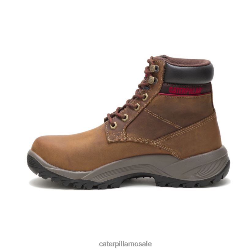 dryverse 6\" vanntett arbeidsstøvel Caterpillar kvinner DLL628302 mørk beige | arbeidsstøvler