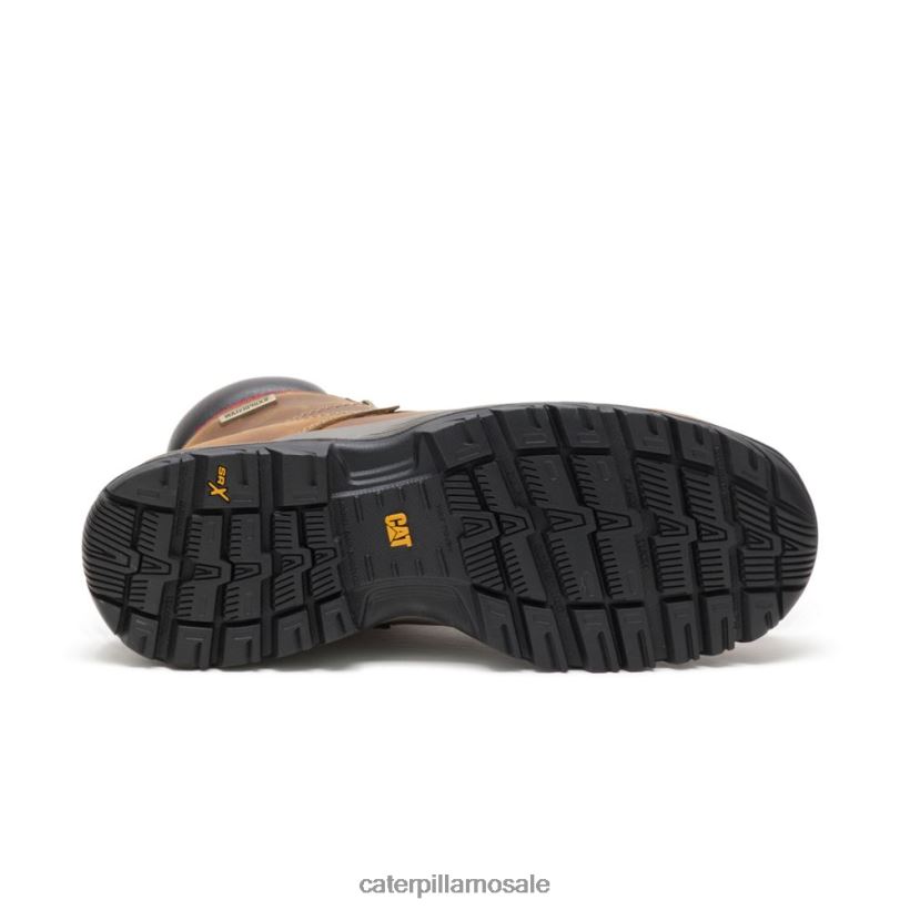 dryverse 6\" vanntett arbeidsstøvel Caterpillar kvinner DLL628302 mørk beige | arbeidsstøvler