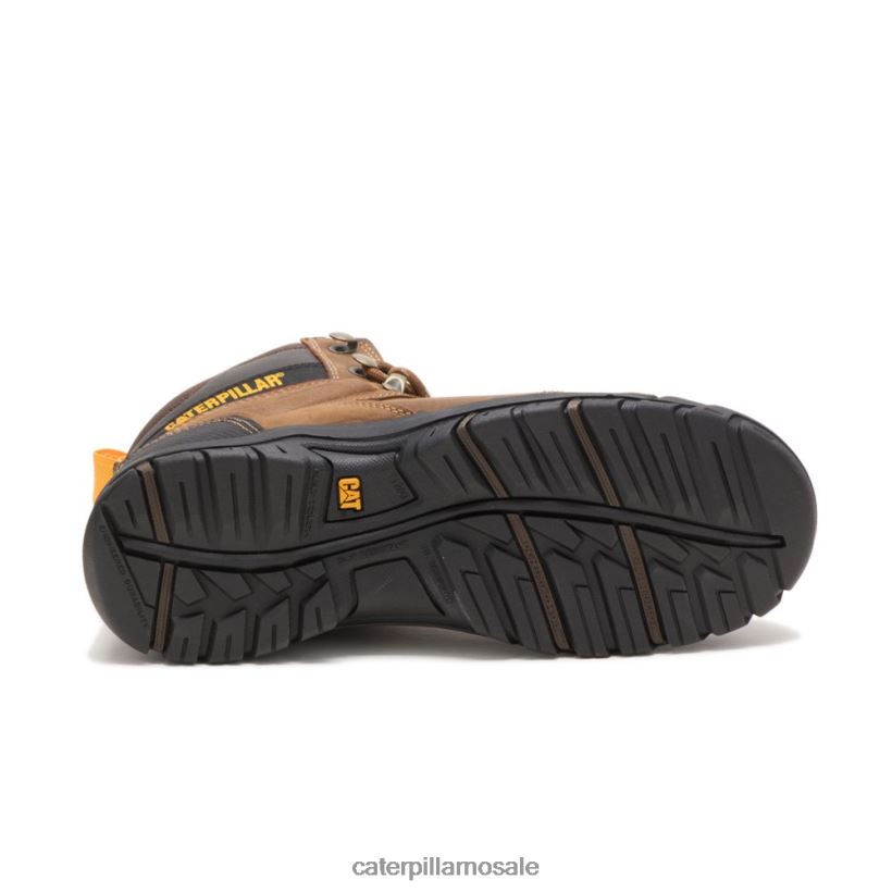 wellspring vanntett metatarsal guard stål tå arbeidsstøvel Caterpillar kvinner DLL628281 ekte brun | arbeidsstøvler