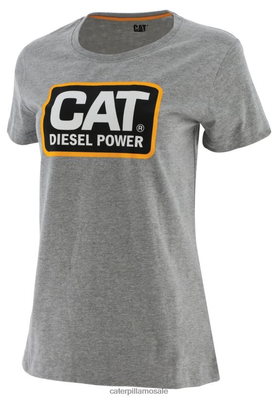 diesel power tee Caterpillar kvinner DLL628313 grå | topper og yttertøy