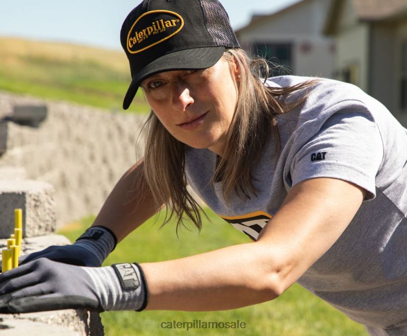 diesel power tee Caterpillar kvinner DLL628313 grå | topper og yttertøy