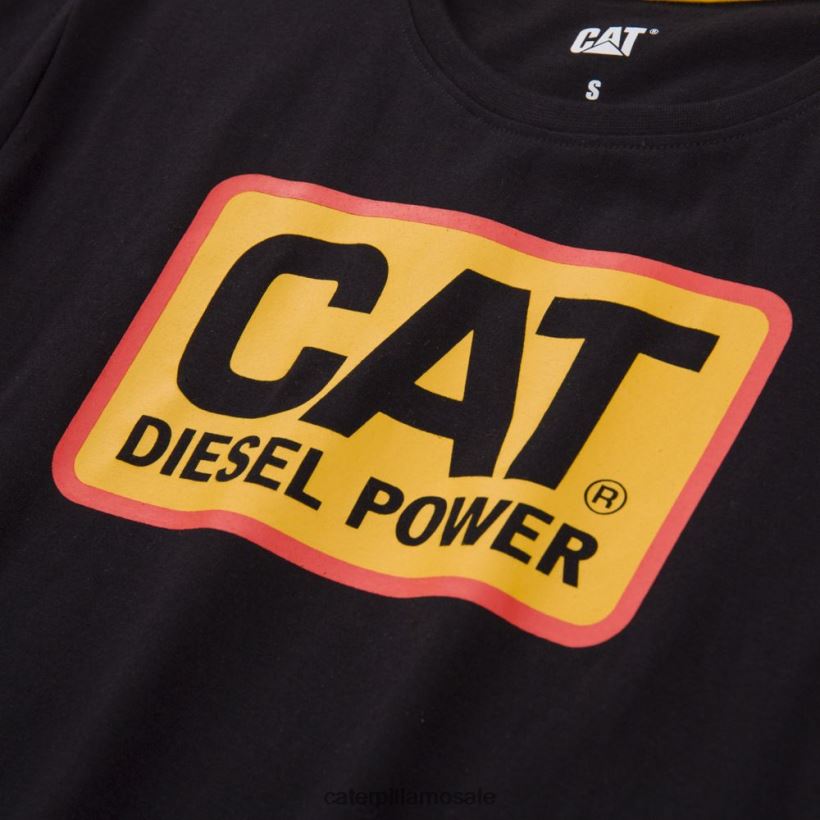 diesel power tee Caterpillar kvinner DLL628314 svart | topper og yttertøy