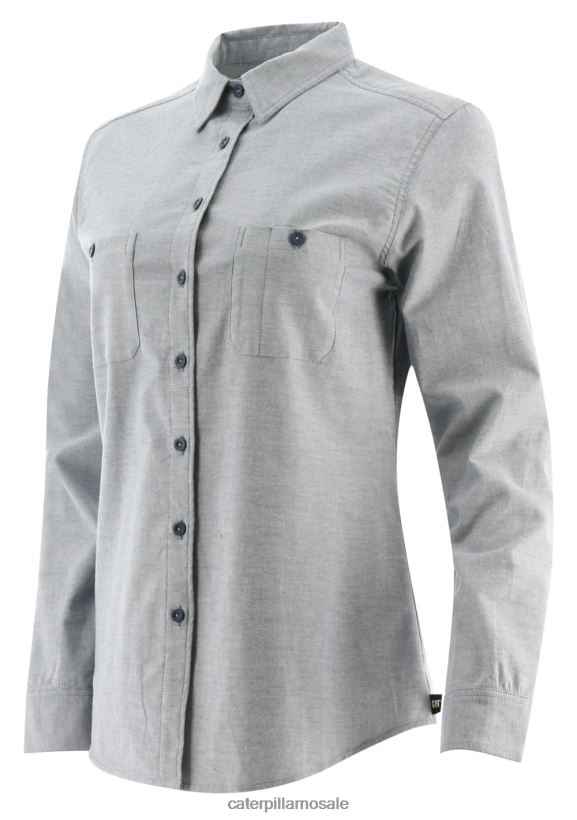 oxford langermet skjorte Caterpillar kvinner DLL628312 denim blå | topper og yttertøy