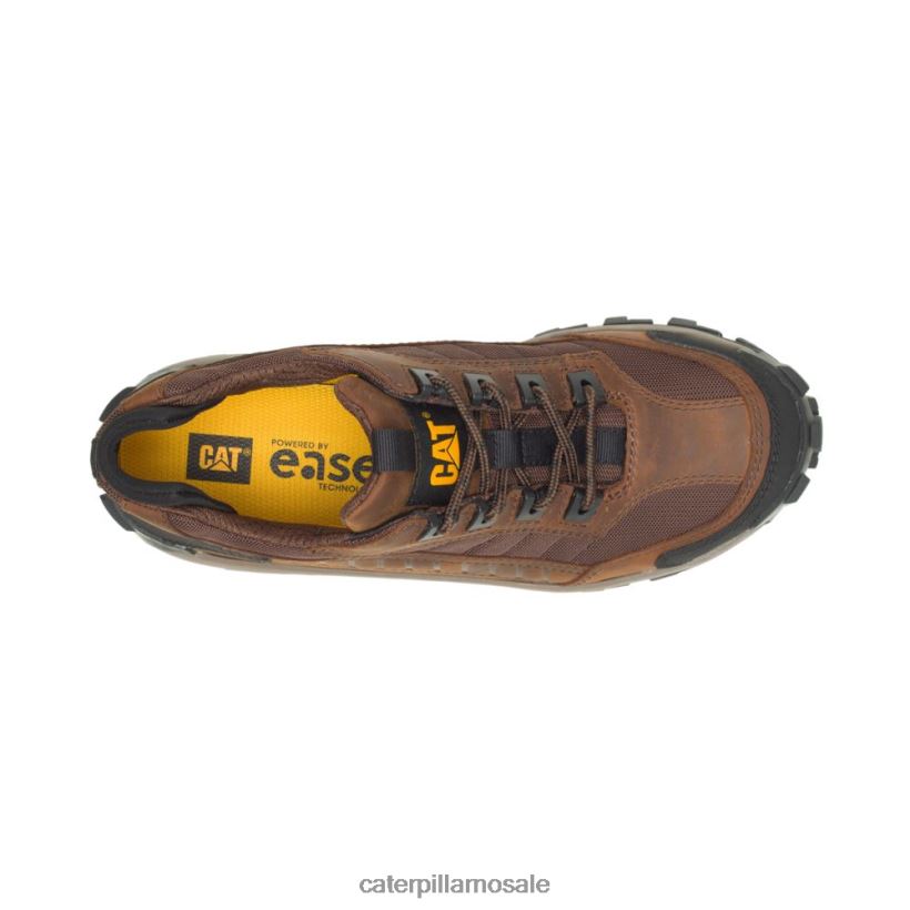 arbeidssko i invaderstål Caterpillar menn DLL62879 mørkebrun | arbeidssko