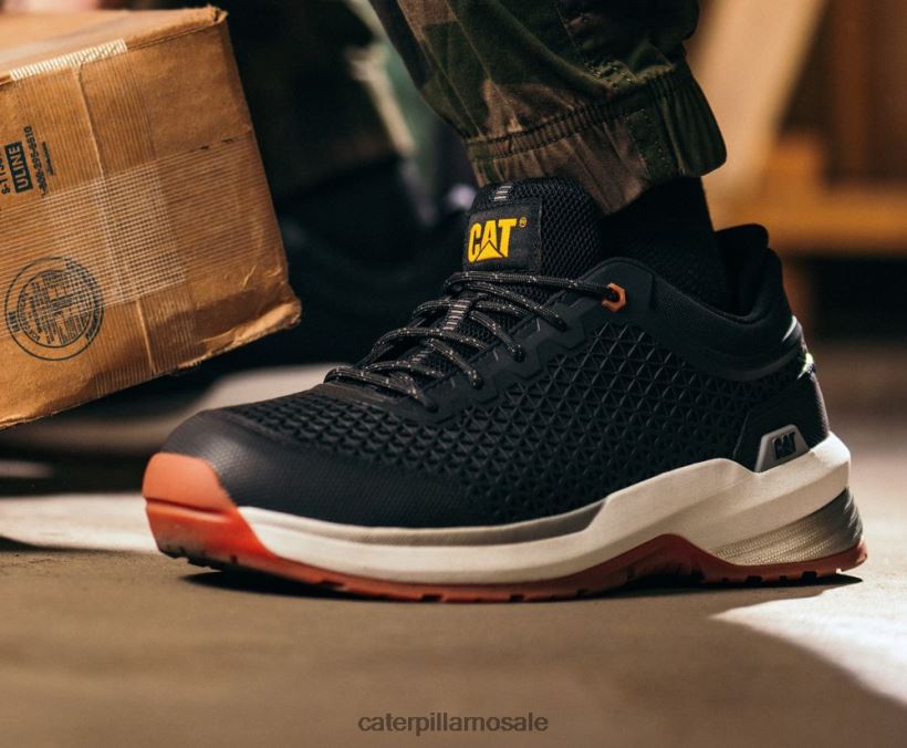 strømlinjeforme 2.0 kompositt-arbeidssko Caterpillar menn DLL62896 svart | arbeidssko