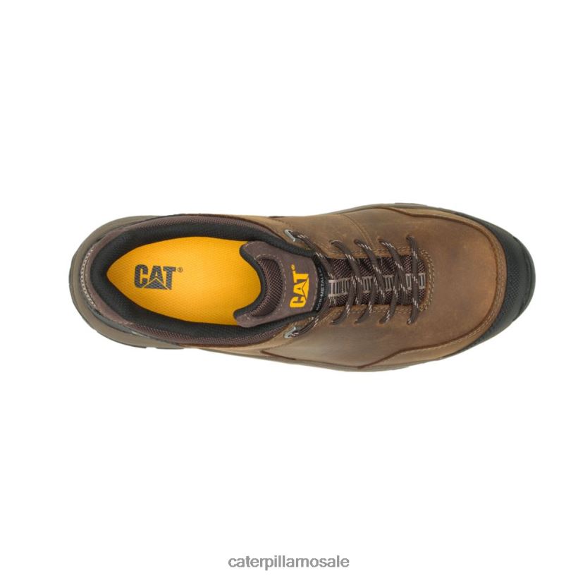 strømlinjeforme 2.0 lær kompositt arbeidssko Caterpillar menn DLL62895 leire | arbeidssko