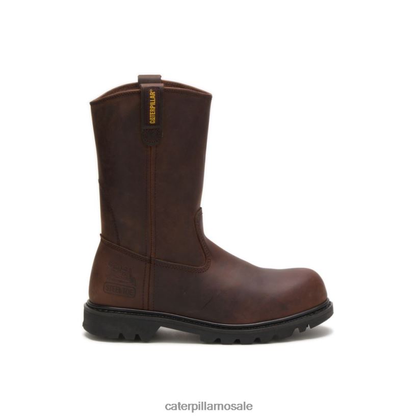 arbeidsstøvel i revolverstål Caterpillar menn DLL62827 brun | arbeidsstøvler