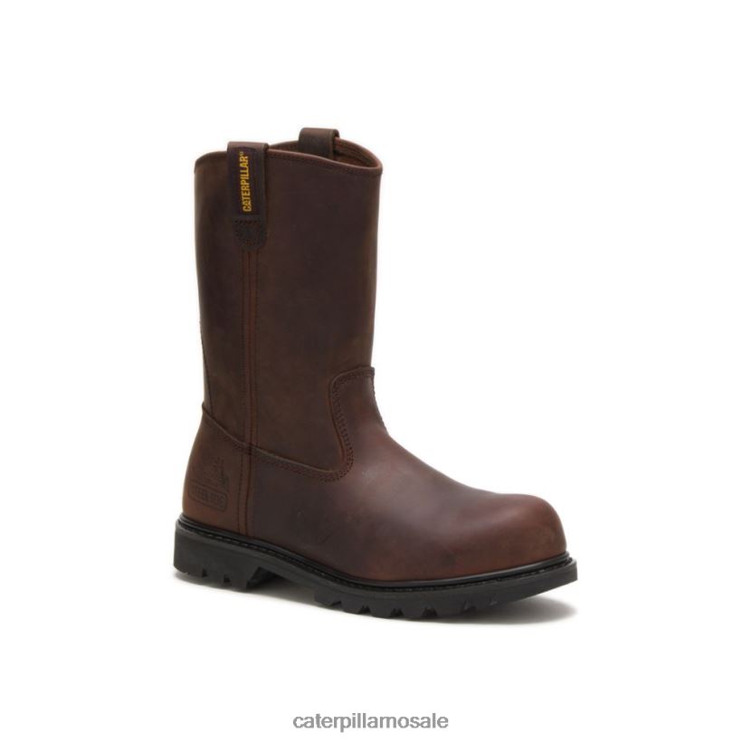 arbeidsstøvel i revolverstål Caterpillar menn DLL62827 brun | arbeidsstøvler