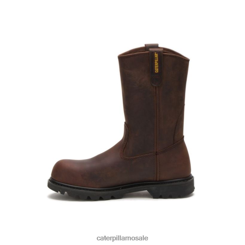 arbeidsstøvel i revolverstål Caterpillar menn DLL62827 brun | arbeidsstøvler