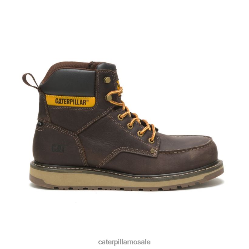 kalibrere ståltå arbeidsstøvel Caterpillar menn DLL62851 skinn brun | arbeidsstøvler