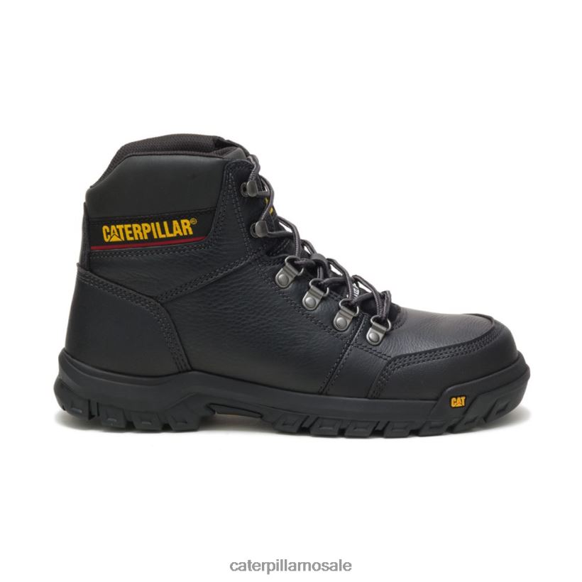 outline ståltå arbeidsstøvel Caterpillar menn DLL62865 svart | arbeidsstøvler