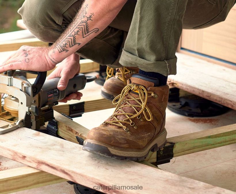 utstilling turgåer vanntett legering tå arbeidsstøvel Caterpillar menn DLL62858 pyramide | arbeidsstøvler