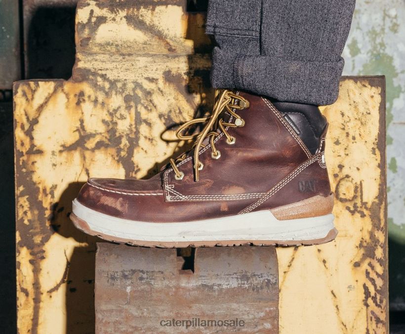 vanntett arbeidsstøvel i karbonkompositt Caterpillar menn DLL62844 munkebrunt | arbeidsstøvler