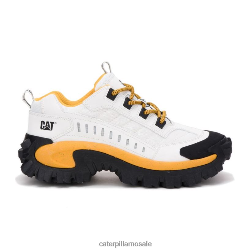 inntrenger sko Caterpillar menn DLL628131 hvit/gul | uformelle chunky joggesko