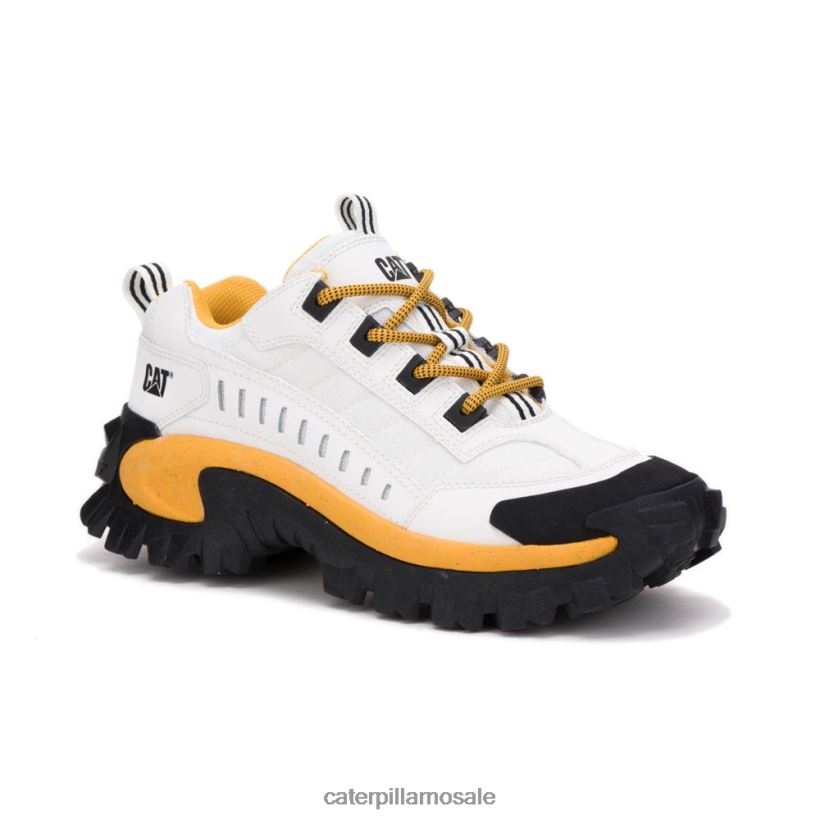 inntrenger sko Caterpillar menn DLL628131 hvit/gul | uformelle chunky joggesko