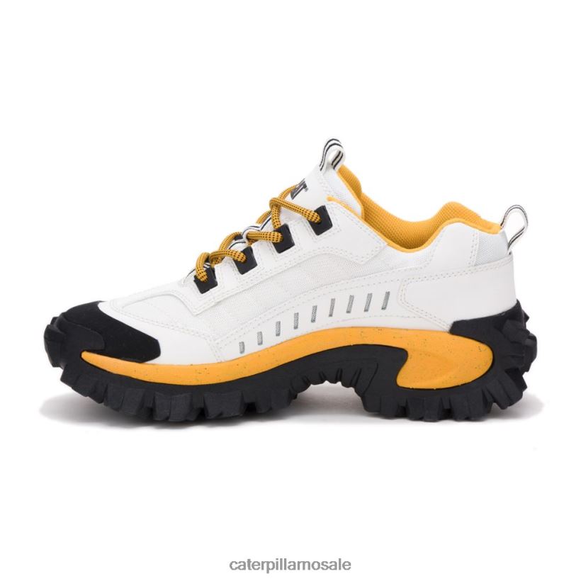 inntrenger sko Caterpillar menn DLL628131 hvit/gul | uformelle chunky joggesko