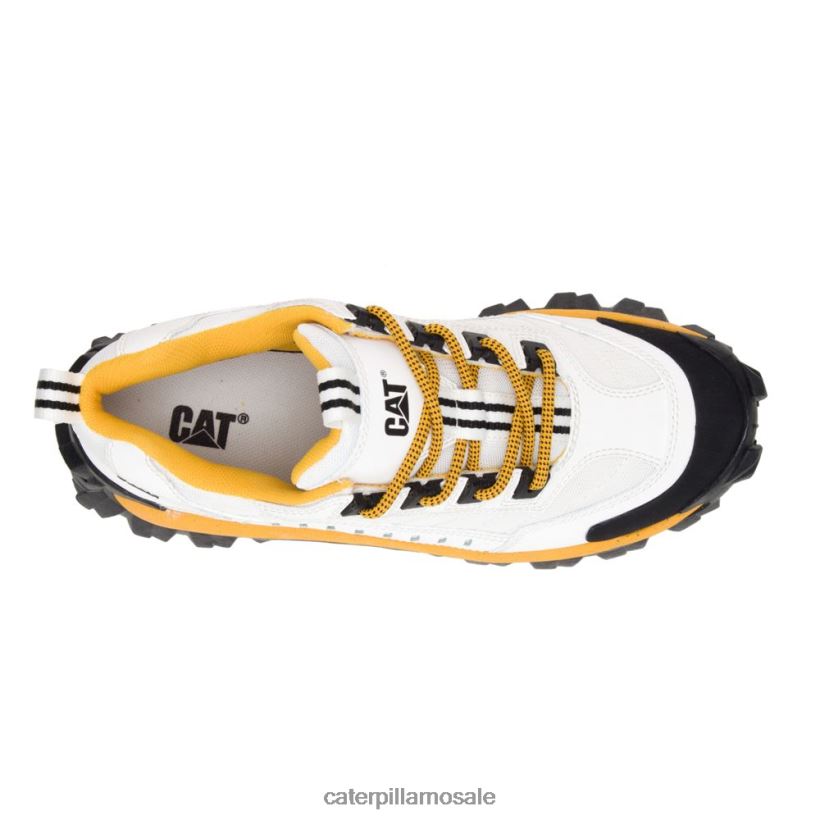 inntrenger sko Caterpillar menn DLL628131 hvit/gul | uformelle chunky joggesko