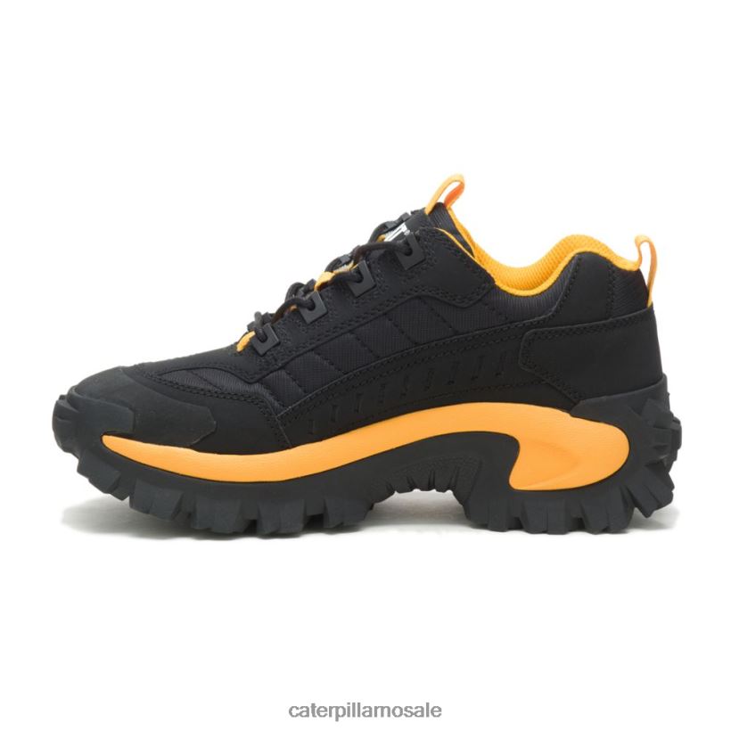 inntrenger sko Caterpillar menn DLL628132 svart/gul | uformelle chunky joggesko