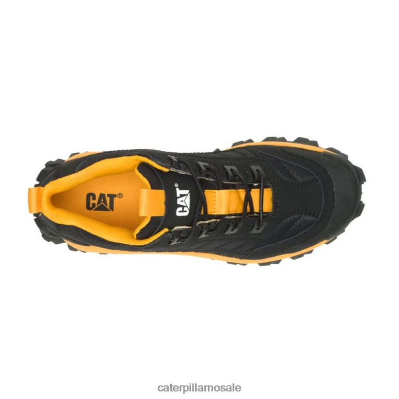 inntrenger sko Caterpillar menn DLL628132 svart/gul | uformelle chunky joggesko