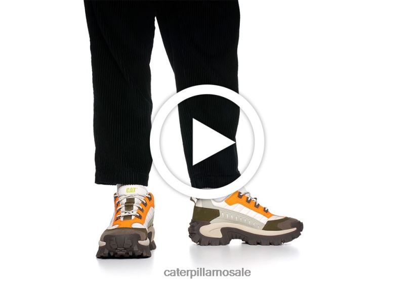 inntrenger sko Caterpillar menn DLL628132 svart/gul | uformelle chunky joggesko