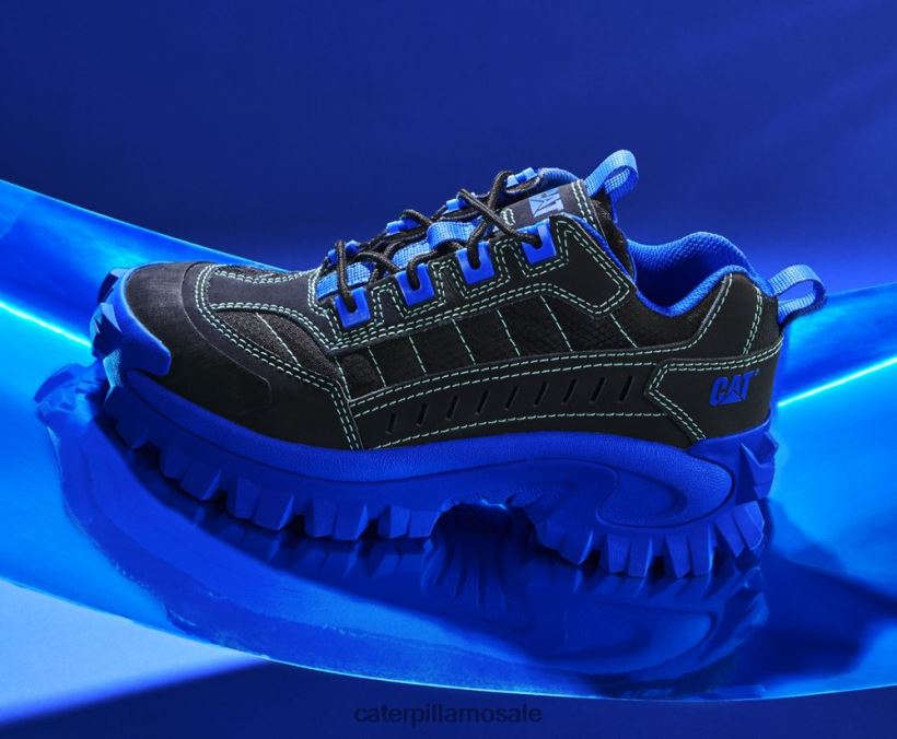 inntrenger superladet sko Caterpillar menn DLL628120 svart blå | uformelle chunky joggesko