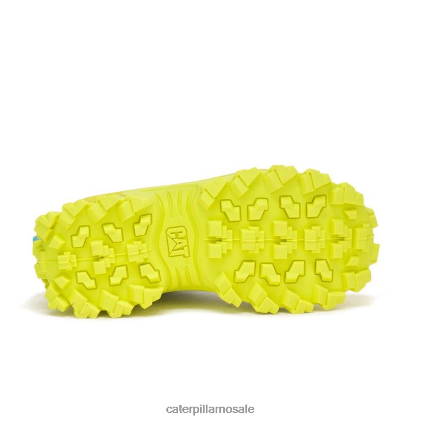 inntrenger superladet sko Caterpillar menn DLL628121 knallhvit/blek limegul | uformelle chunky joggesko