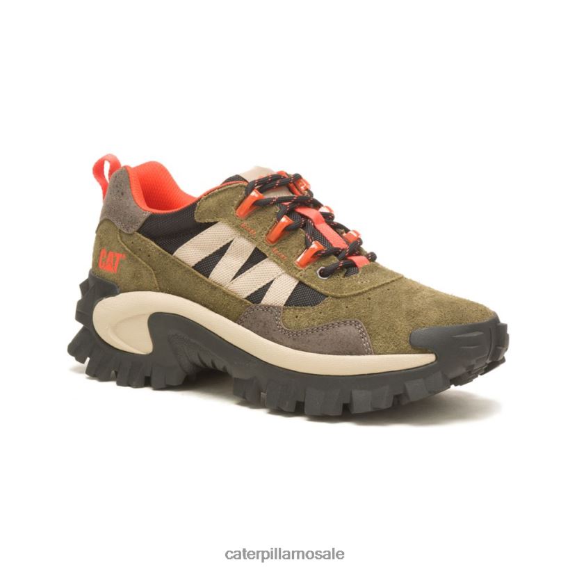 intruder beta-sko Caterpillar menn DLL628143 mørk oliven | uformelle chunky joggesko