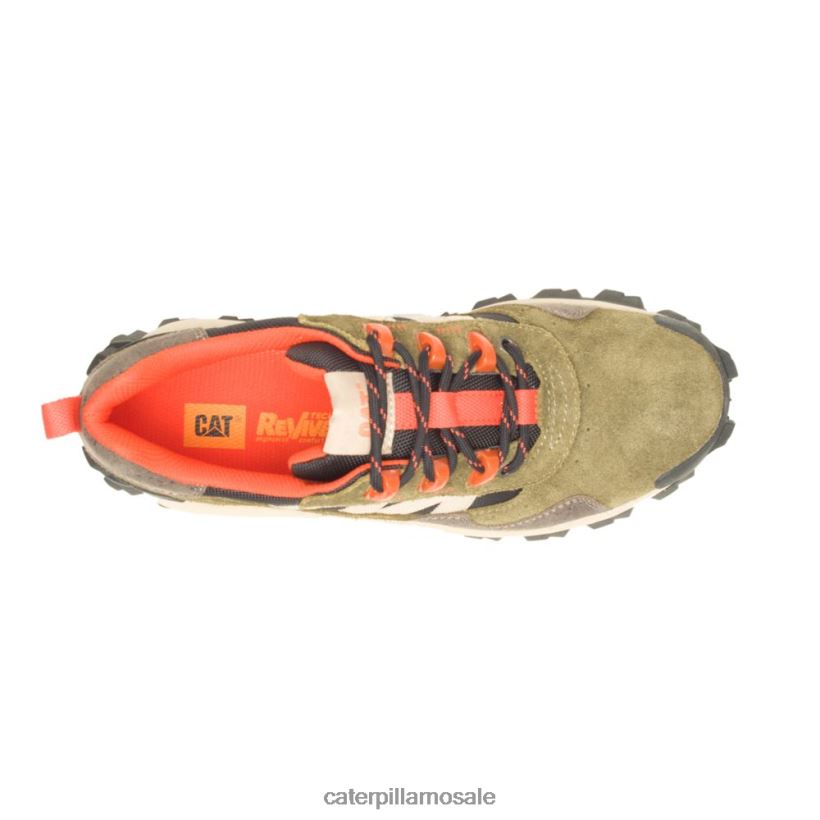 intruder beta-sko Caterpillar menn DLL628143 mørk oliven | uformelle chunky joggesko