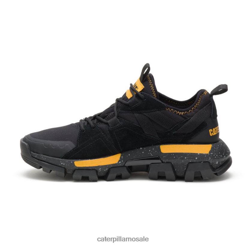raider sports joggesko Caterpillar menn DLL628145 svart/gul | uformelle chunky joggesko