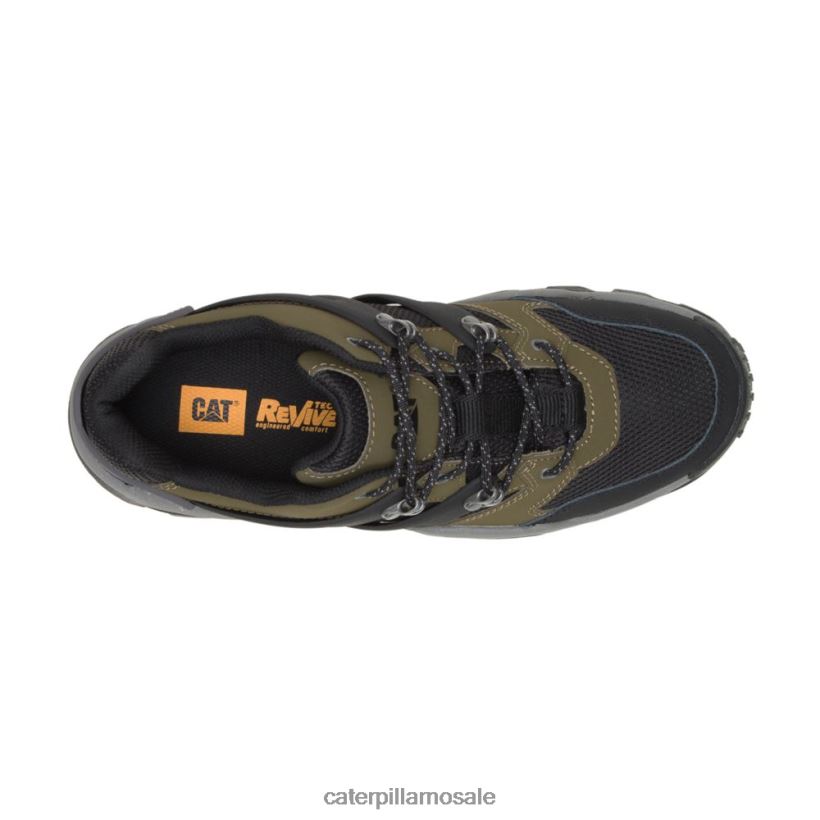reaktor joggesko Caterpillar menn DLL628159 mørk oliven/svart | uformelle chunky joggesko