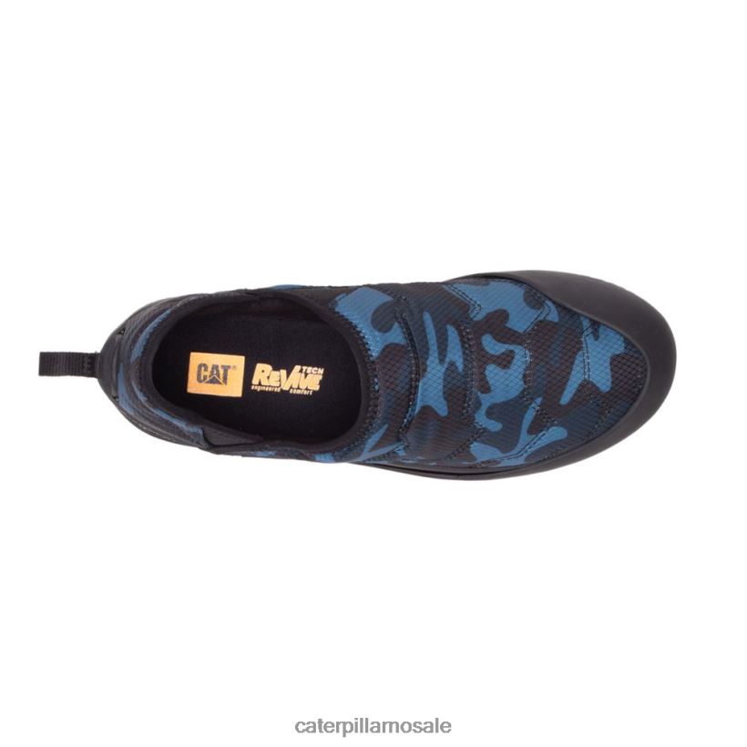 crossover slip på Caterpillar menn DLL628172 blå camo | vanlige sko