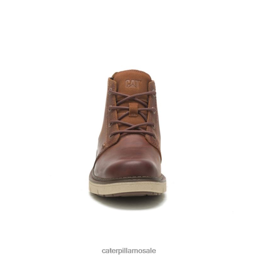 skjult mellomvanntett støvel Caterpillar menn DLL628193 skinn brun | vanntett