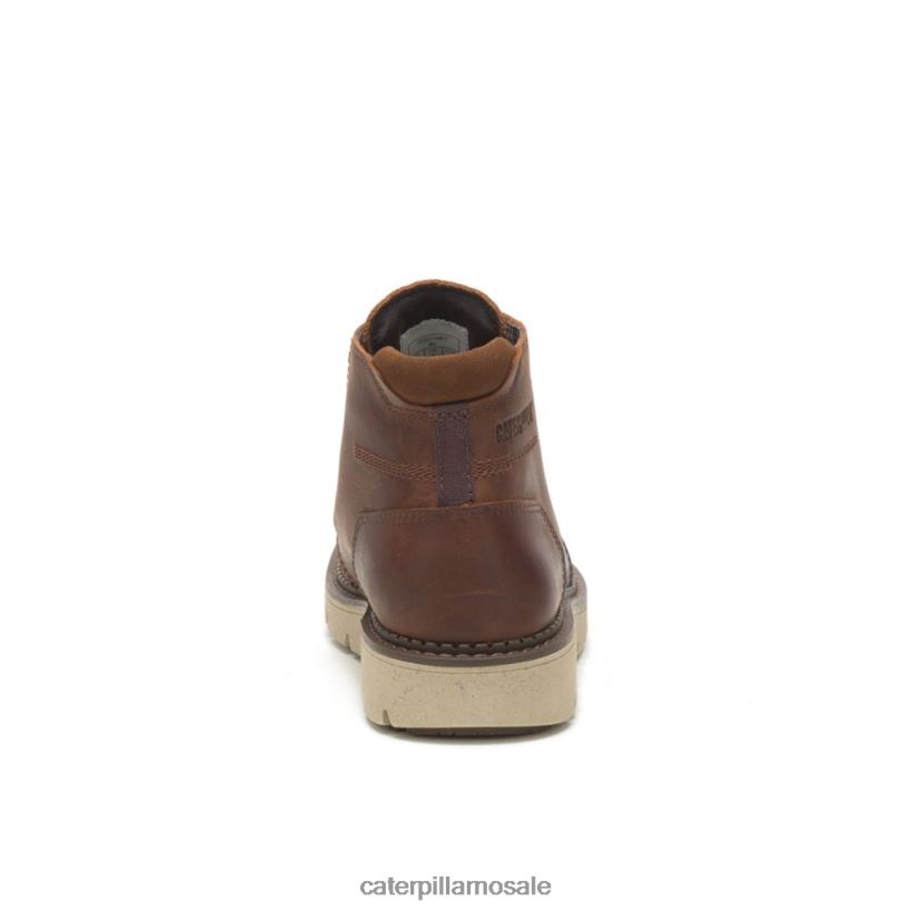 skjult mellomvanntett støvel Caterpillar menn DLL628193 skinn brun | vanntett