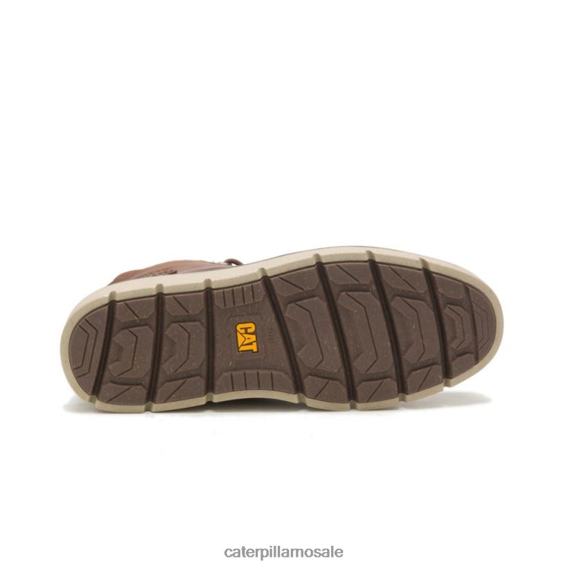 skjult mellomvanntett støvel Caterpillar menn DLL628193 skinn brun | vanntett