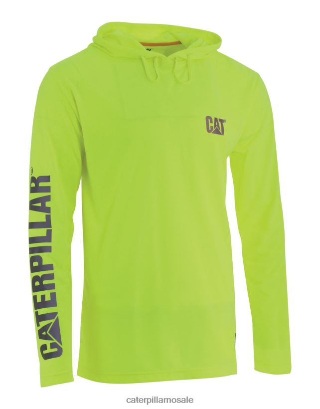 hivis upf hette med lange ermer Caterpillar menn DLL628222 gul | topper og yttertøy