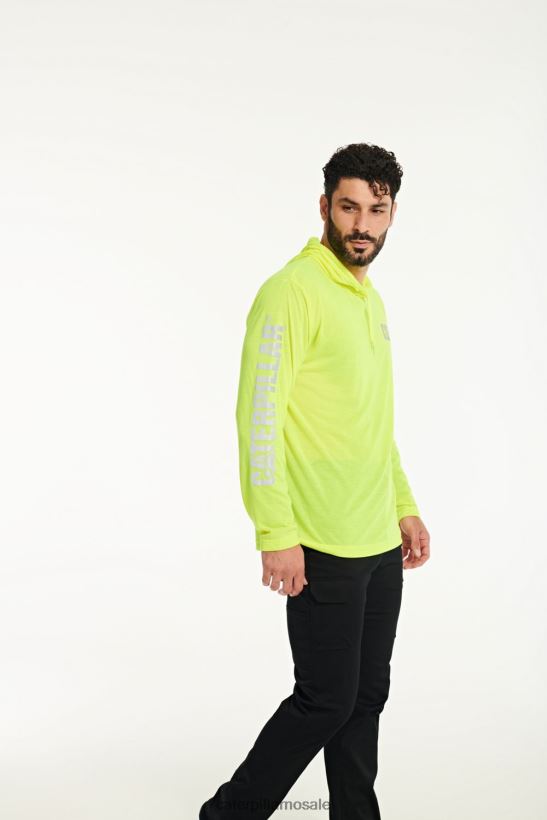 hivis upf hette med lange ermer Caterpillar menn DLL628222 gul | topper og yttertøy