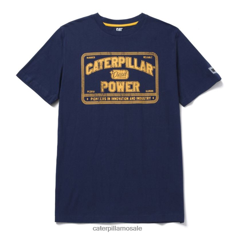 power tee Caterpillar menn DLL628239 detroit blå | topper og yttertøy