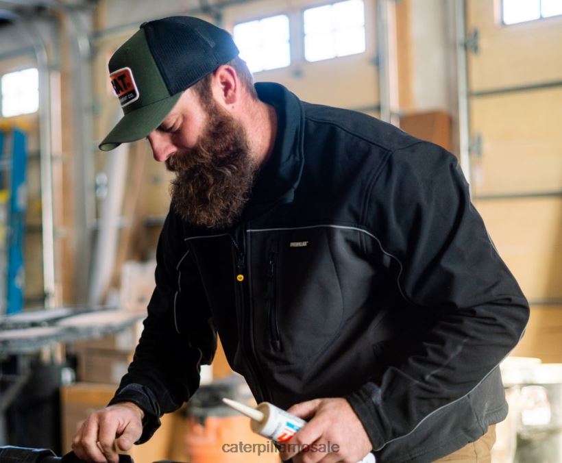 soft shell jakke Caterpillar menn DLL628116 svart | topper og yttertøy