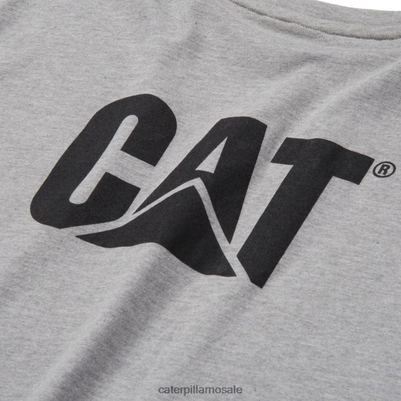 varemerke ermeløs lomme-t-skjorte Caterpillar menn DLL628231 gråmelert | topper og yttertøy