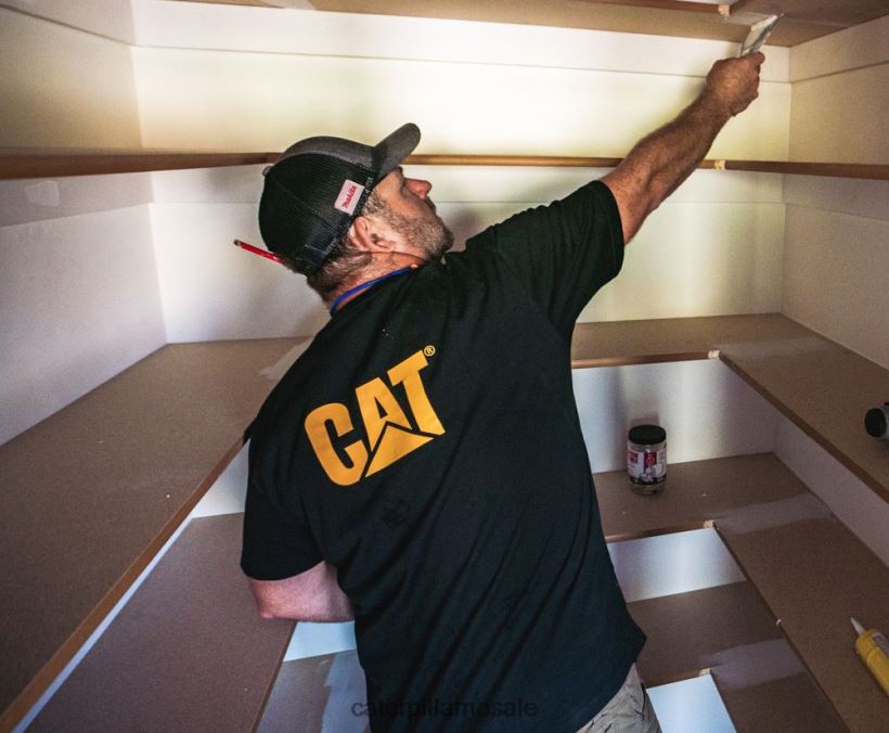 varemerke lomme-t-skjorte Caterpillar menn DLL628236 rød | topper og yttertøy