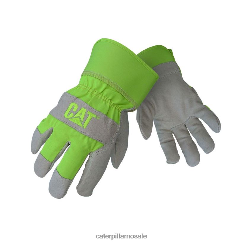 hi vis lær palmehanske Caterpillar menn DLL628237 gul | topper og yttertøy