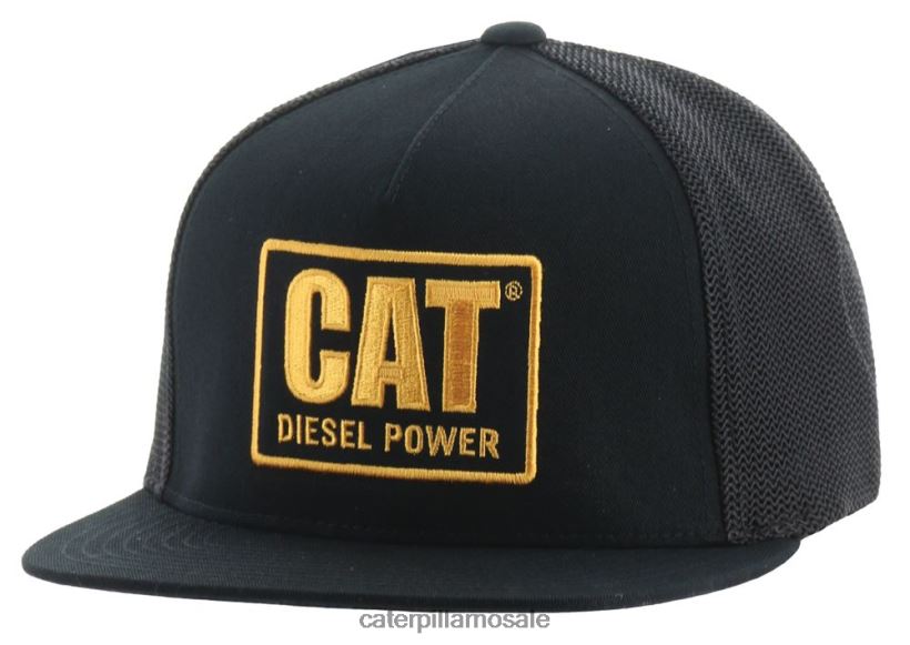 diesel power flat bill cap Caterpillar menn DLL628248 svart gull | hatt