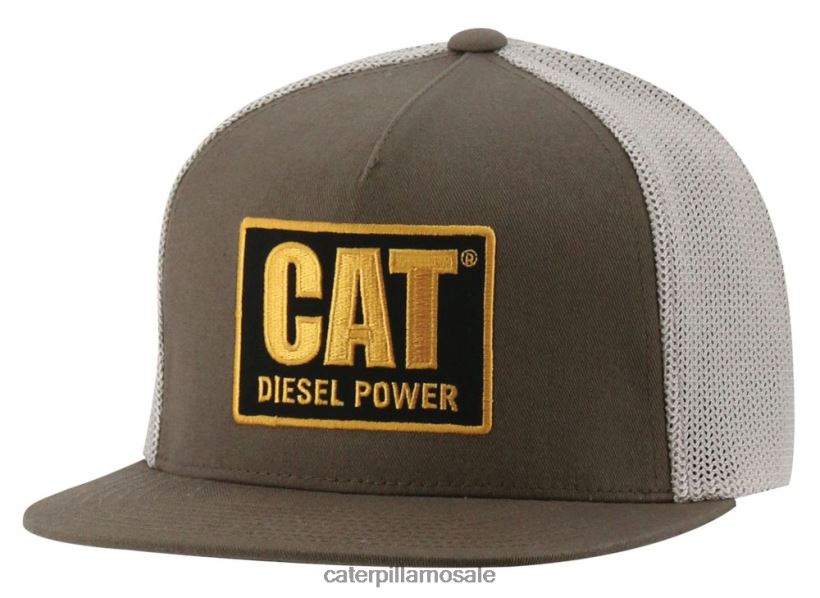 diesel power flat bill cap Caterpillar menn DLL628249 mørk jord | hatt